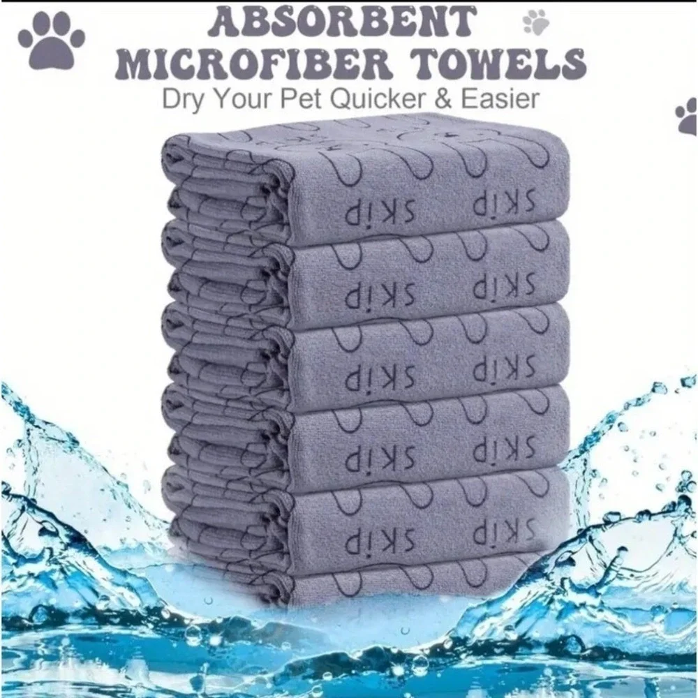 Super Absorbent Microfiber Pet Quick Drying Towels XS 14